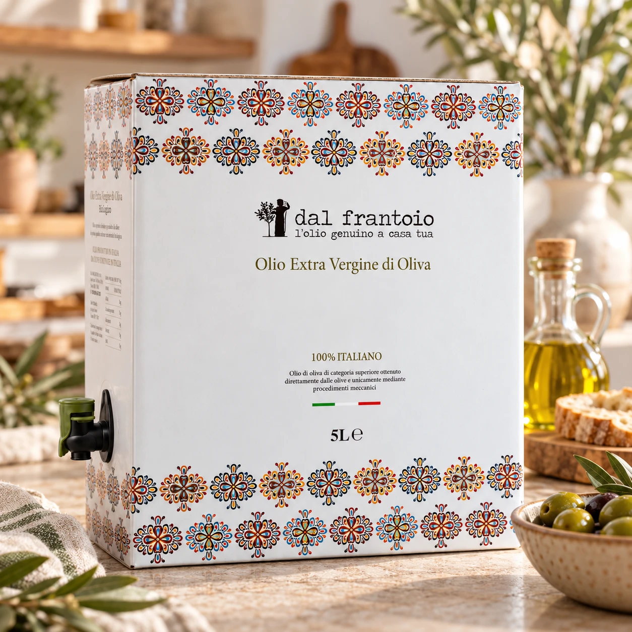 Olio Extravergine di Oliva Italiano - Bag in Box 5 litri